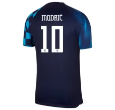 Maillot de Foot Coupe du monde 2022 Croatie Modrić 10 Tenue Extérieur