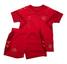 Maillot de Foot Coupe du monde 2022 Danemark Enfant Tenue Domicile