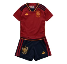 Maillot de Foot Coupe du monde 2022 Espagne Enfant Tenue Domicile