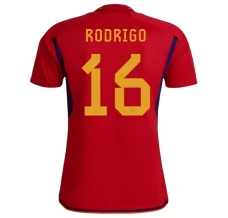 Maillot de Foot Coupe du monde 2022 Espagne Rodrigo 16 Tenue Domicile