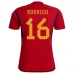 Maillot de Foot Coupe du monde 2022 Espagne Rodrigo 16 Tenue Domicile