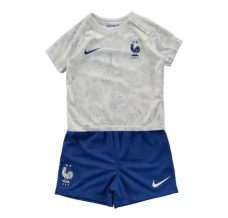 Maillot de Foot Coupe du monde 2022 France Enfant Tenue Extérieur
