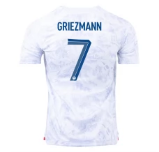 Maillot de Foot Coupe du monde 2022 France Griezmann 7 Tenue Extérieur