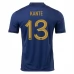 Maillot de Foot Coupe du monde 2022 France Kanté 13 Tenue Domicile