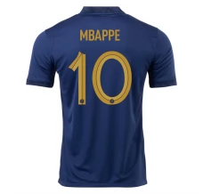 Maillot de Foot Coupe du monde 2022 France Mbappé 10 Tenue Domicile