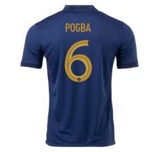 Maillot de Foot Coupe du monde 2022 France Pogba 6 Tenue Domicile