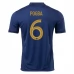 Maillot de Foot Coupe du monde 2022 France Pogba 6 Tenue Domicile