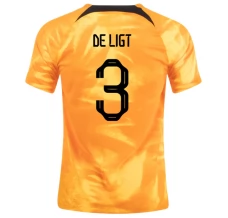 Maillot de Foot Coupe du monde 2022 Pays-Bas De Ligt 3 Tenue Domicile