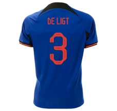 Maillot de Foot Coupe du monde 2022 Pays-Bas De Ligt 3 Tenue Extérieur
