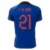 Maillot de Foot Coupe du monde 2022 Pays-Bas F. De Jong 21 Tenue Extérieur