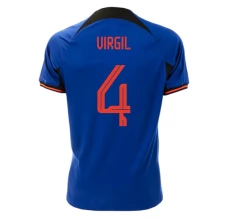 Maillot de Foot Coupe du monde 2022 Pays-Bas Virgil 4 Tenue Extérieur