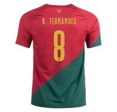 Maillot de Foot Coupe du monde 2022 Portugal B.Fernandes 8 Tenue Domicile