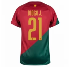 Maillot de Foot Coupe du monde 2022 Portugal Diogo J. 21 Tenue Domicile