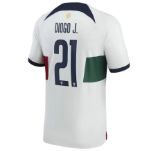 Maillot de Foot Coupe du monde 2022 Portugal Diogo J. 21 Tenue Extérieur