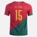 Maillot de Foot Coupe du monde 2022 Portugal R.Leao 15 Tenue Domicile