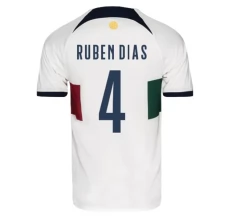 Maillot de Foot Coupe du monde 2022 Portugal Rúben Dias 4 Tenue Extérieur