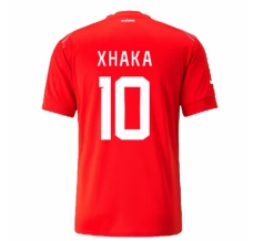 Maillot de Foot Coupe du monde 2022 Suisse Xhaka 10 Tenue Domicile