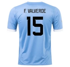 Maillot de Foot Coupe du monde 2022 Uruguay F.Valverde 15 Tenue Domicile