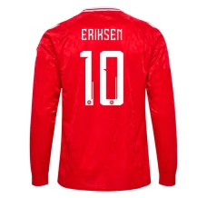 Maillot de Foot Danemark Eriksen 10 Tenue Domicile 2024 Manche Longue