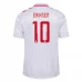 Maillot de Foot Danemark Eriksen 10 Tenue Extérieur 2024