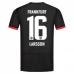 Maillot de Foot Eintracht Francfort Larsson 16 Tenue Extérieur 2024/25
