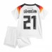 Maillot de Foot Euro 2024 Allemagne Gündoğan 21 Enfant Tenue Domicile Maillot de Foot Euro 2024 Allemagne Gündoğan 21 Enfant Tenue Domicile