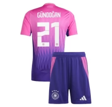 Maillot de Foot Euro 2024 Allemagne Gündoğan 21 Enfant Tenue Extérieur