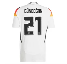 Maillot de Foot Euro 2024 Allemagne Gündoğan 21 Tenue Domicile