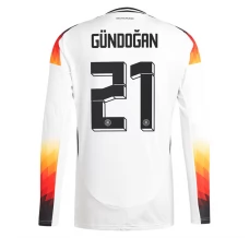 Maillot de Foot Euro 2024 Allemagne Gündoğan 21 Tenue Domicile Manche Longue