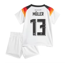 Maillot de Foot Euro 2024 Allemagne Müller 13 Enfant Tenue Domicile