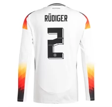Maillot de Foot Euro 2024 Allemagne Rüdiger 2 Tenue Domicile Manche Longue