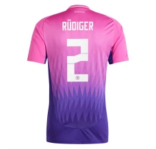 Maillot de Foot Euro 2024 Allemagne Rüdiger 2 Tenue Extérieur