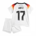 Maillot de Foot Euro 2024 Allemagne Wirtz 17 Enfant Tenue Domicile