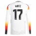 Maillot de Foot Euro 2024 Allemagne Wirtz 17 Tenue Domicile Manche Longue