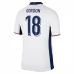 Maillot de Foot Euro 2024 Angleterre Gordon 18 Tenue Domicile