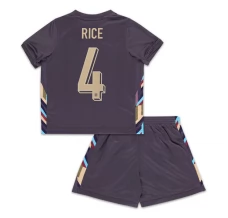 Maillot de Foot Euro 2024 Angleterre Rice 4 Enfant Tenue Extérieur