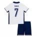 Maillot de Foot Euro 2024 Angleterre Saka 7 Enfant Tenue Domicile