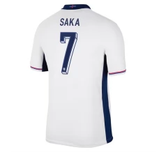 Maillot de Foot Euro 2024 Angleterre Saka 7 Tenue Domicile