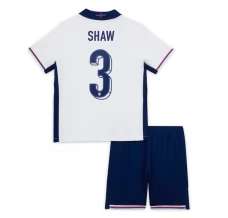 Maillot de Foot Euro 2024 Angleterre Shaw 3 Enfant Tenue Domicile