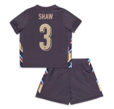 Maillot de Foot Euro 2024 Angleterre Shaw 3 Enfant Tenue Extérieur