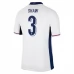 Maillot de Foot Euro 2024 Angleterre Shaw 3 Tenue Domicile