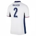 Maillot de Foot Euro 2024 Angleterre Walker 2 Tenue Domicile