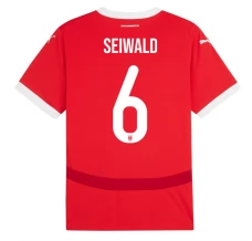 Maillot de Foot Euro 2024 Autriche Seiwald 6 Tenue Domicile