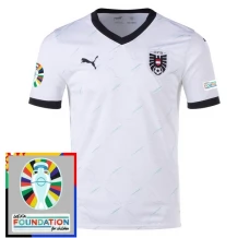 Maillot de Foot Euro 2024 Autriche Tenue Extérieur Patch