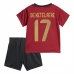 Maillot de Foot Euro 2024 Belgique De Ketelaere 17 Enfant Tenue Domicile