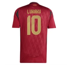 Maillot de Foot Euro 2024 Belgique Lukaku 10 Tenue Domicile
