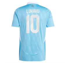 Maillot de Foot Euro 2024 Belgique Lukaku 10 Tenue Extérieur