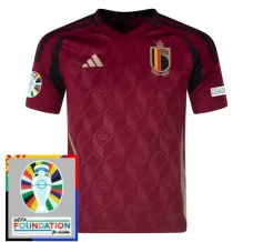 Maillot de Foot Euro 2024 Belgique Tenue Domicile Patch