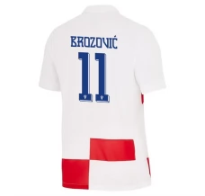 Maillot de Foot Euro 2024 Croatie Brozović 11 Tenue Domicile