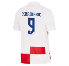 Maillot de Foot Euro 2024 Croatie Kramarić 9 Tenue Domicile